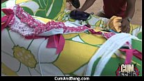 Amazing Interracial Group Deepthroat 15