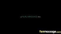 Sexy teen babe sucks and fucks at the massage table 10