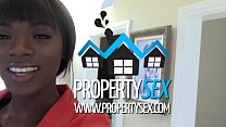 PropertySex - Bellissimo sesso interrazziale agente immobiliare nero con il compratore
