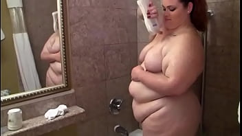 big ass fatty from BBWCurvy .com in the shower