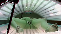 Amazing Masturbation in Solarium