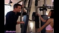 Asian Teen Fucking in the gym