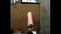 Joey D giant curvy butt sucks in dildo deep and juicy