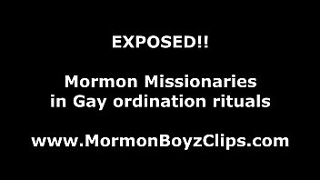 Straight mormon guy sucks cock and gets jizzed by gay man