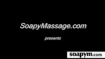 Babe gives erotic soapy massage 20