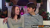 Awesome hardcore orgy with horny swingers in reality show