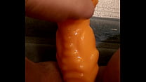Orange dragon toy