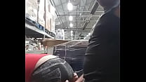 Quickie with a co-worker in the warehouse