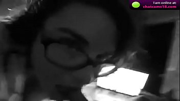 bedroom sexcam with cum on my glasses 8d