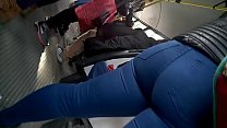 Argentinean milf ass on the bus