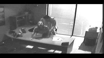 Security camera Films Sex At Office On Desk