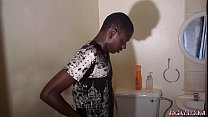 Muscular Young African Shower Jacking