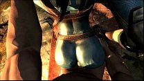 Jessica The Vault Girl wird im Jumpsuit Skyrim Fallout 3D-Porno hart gefickt