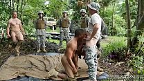 Military men in showers gay Jungle smash fest