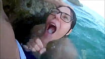 Blowjob in the sea