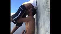 Оральный секс на балконе