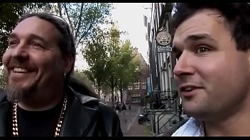 Horny elderly man gets it on in the amsterdam redlight district