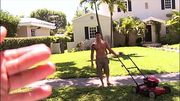 pounder BUS - Asian Straight Hunter Vance Was Mowing A Lawn; We Made Him An Offer He Could Not Refuse