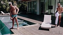 pounder NoirMale Big Dick Black Hunk Homeowner Fucks Poolboy Seth Santoro