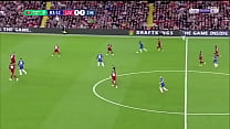 Eden Hazard's 18th goal against Liverpool in the English League Cup