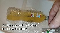 Hot Piss Bladder Enema From A Bottle I Stole Of Homeless Kevin's Piss