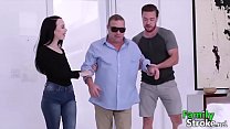 Blinded step Daddy Cheated by step Daughter and step Brother: Full HD FamilyStroke.net