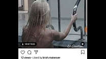 Nipslip of model during a skinny dip video in London | big boobs & skinny dipping at same time | celeb oops without bra and panties | instagram