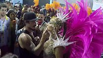 Hinter den Kulissen des Karnevals 2019 vor dem Betreten des Sambódromo - Sabrina Sato - Gaviões da Fiel