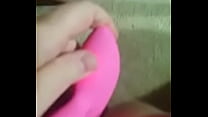 REAL Blonde pussy hair, girl masturbating with a vibrator