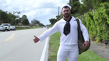 GAYWIRE - Bruce Beckham Fucks Derek Bolt, The Hawt Hitchhiking Sailor