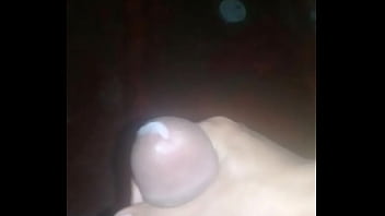 Handjob with a lot of cum at the end