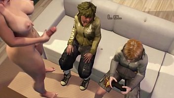 Shemale Mom scopa l'amico d'ebano di suo figlio - Tranny scopa un ragazzo di ebano | 3D Cartoon Futanari Porno Video XL