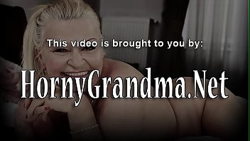 Chubby redheaded old woman sucks cock