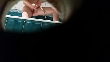 Voyeur Girl in der Dusche