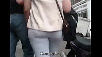 Rich Ass In Gray Spandex
