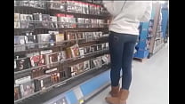 Girl in Tight Jeans CD Shopping
