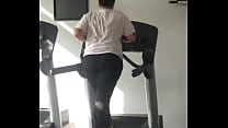 Big booty treadmill girl