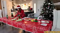 Summer Hart and Charlotte Sins hrow off their festive garb and get down to some absolutely cheerful boning