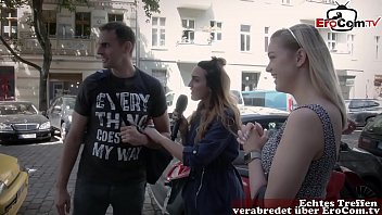 Reportero busca hombre y mujer en la calle para un encuentro sexual real