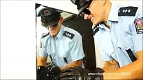 DOMINANT COPS SPITS AND STOMPS ON SLAVE - 061