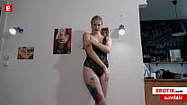 Tattooed natural chick CLAUDIA SWEA craves horny fan's jizz (German)  (FULL SCENE)→ claudia.erotik.com