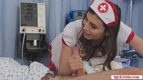 Shemale nurse barebacked by her patient
