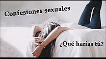 Confessione sessuale Trio di amici. Voce audio spagnola.