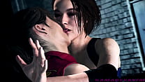 Resident Evil: Claire & Jill Lesbian Kissing | KamadevaSFM