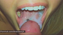 Friend's girlfriend's wet blowjob