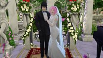 Matrimonio di Sakura Parte 1 Naruto Hentai Netorare Moglie vestita da sposa Marito ingannato Cuckold Anime