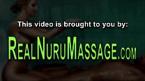 Nuru soaked teen and milf masseuses in 3way