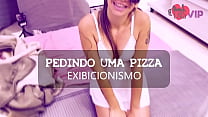 Cristina Almeida Teasing Pizza delivery without panties with husband hiding in the bathroom, this was her second video recorded in this genre