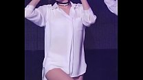 公众号【喵污】韩国女团白色性感超短热舞朱敏希特写版