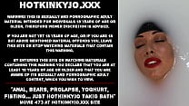 Anal, osos, prolapso, yogur, fisting ... solo Hotkinkyjo takig bath